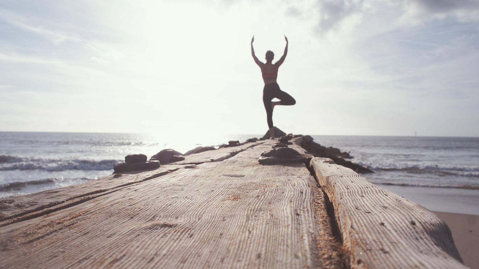 Yoga am Ozean